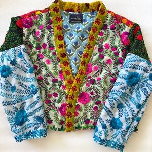 Kaantha Karma Phulkari Breeze Short Lined Jacket